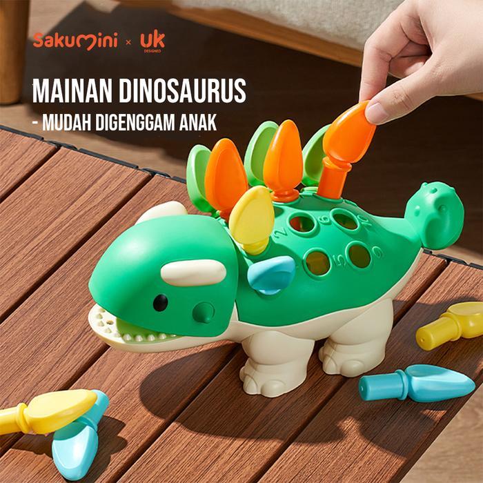 PROMO Sakumini Dinosaur Toy Mainan Latihan Motorik Sensorik Anak BE5T QUALITY