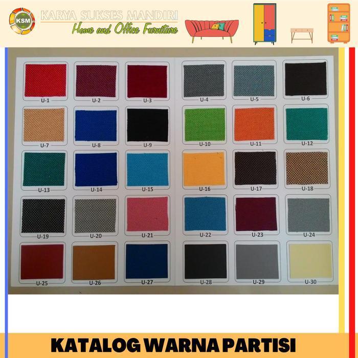 Ready Bermutu Partisi Sekat Pembatas Cubicle Ruangan Kerja Kantor Tinggi 120 Cm Sale