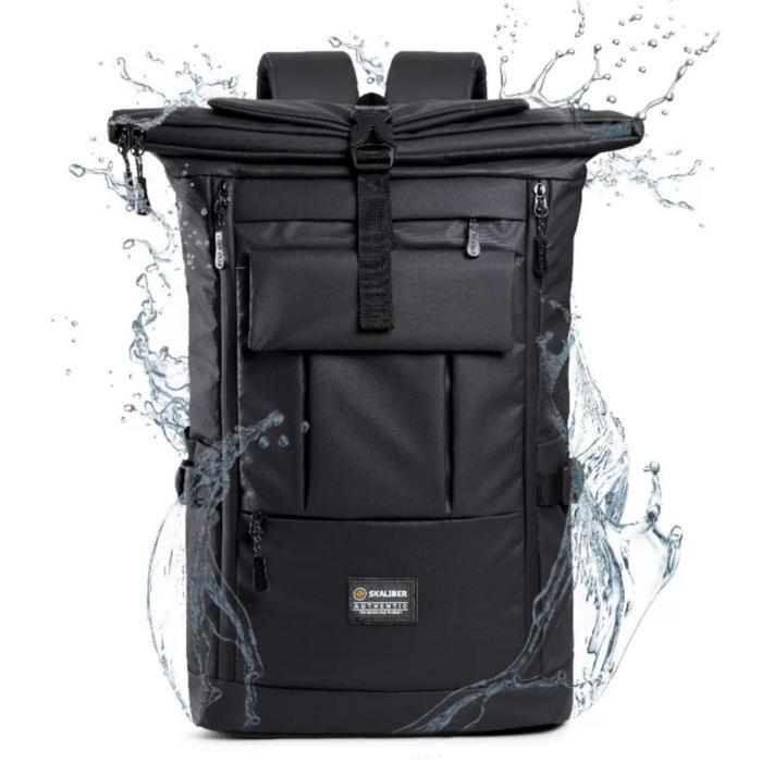 Eiger Adventure - Tas Ransel Backpack Lipat Premium//Tas Ransel Fashion & Sekolah Polos Hitam Polos