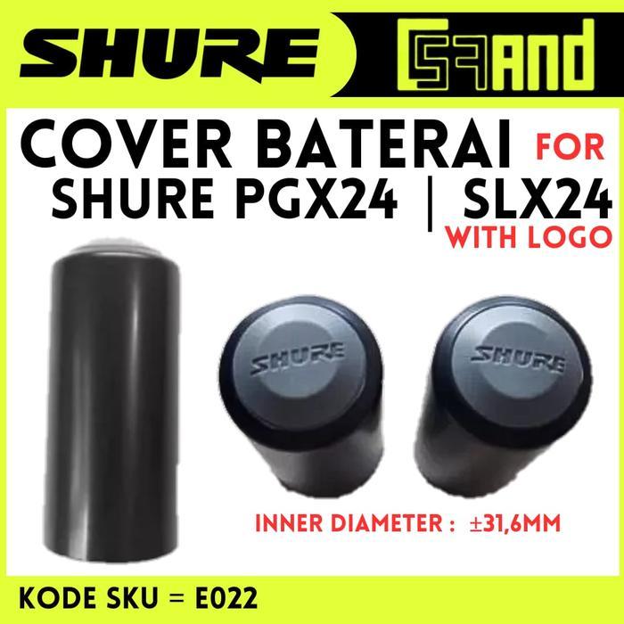 Promo Cover Baterai Mic For Shure Pgx24 Slx24 Pgx2 Slx2 Slx4 Beta 58 Sm58 Original
