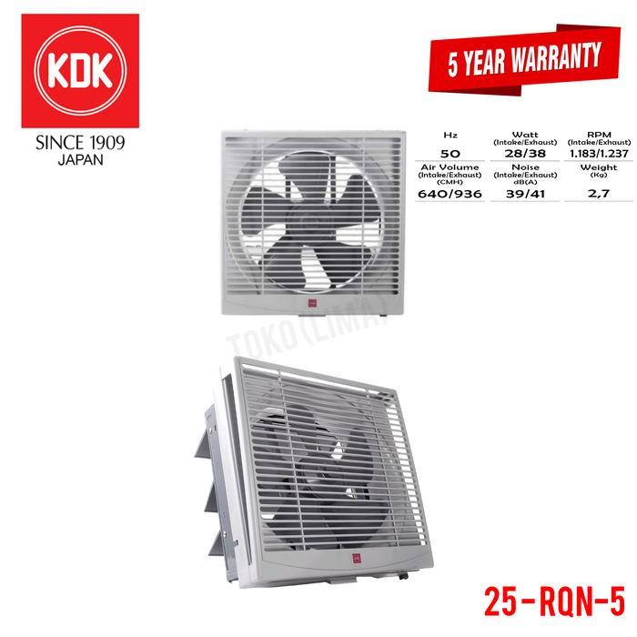 Exhaust Fan Kdk 25 Rqn 5 10" Wall Fan Kdk Dinding Kdk 25Rqn Hexos Fan Terbaru