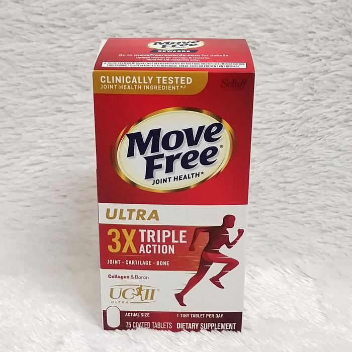 Move Free Ultra 3X Triple Action Joint Health - Suplemen Tulang Rawan Lutut Terbaik untuk Kenyamanan