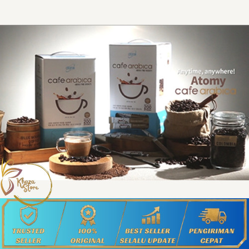 Kopi Cafe Arabica Viral Atomy/Korea 50 Stik Korea Original 100% | BPOM | Kopi Premium 3in1 Rasa Crea