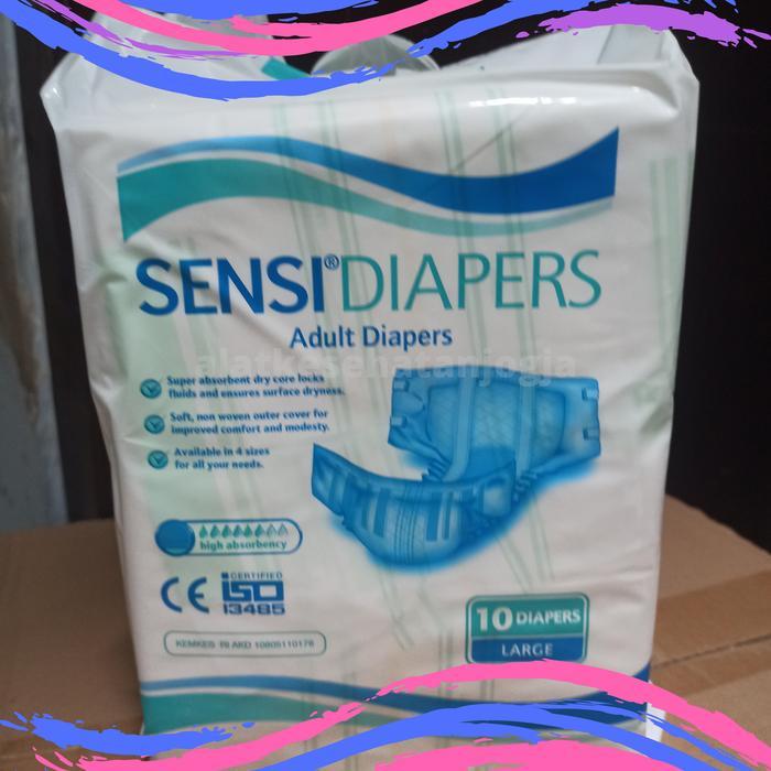 Pampers dewasa sensi size L isi 10 per pack