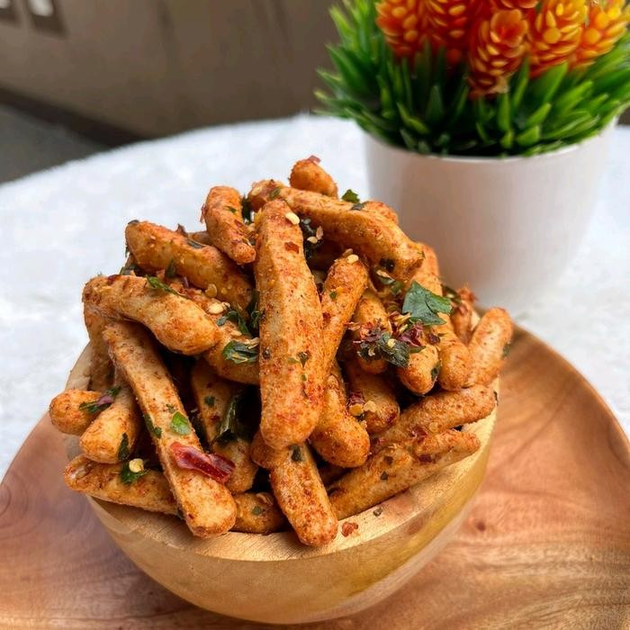 

BASRENG PEDAS DAUN JERUK 1KG SNACK MAKANAN CEMILAN