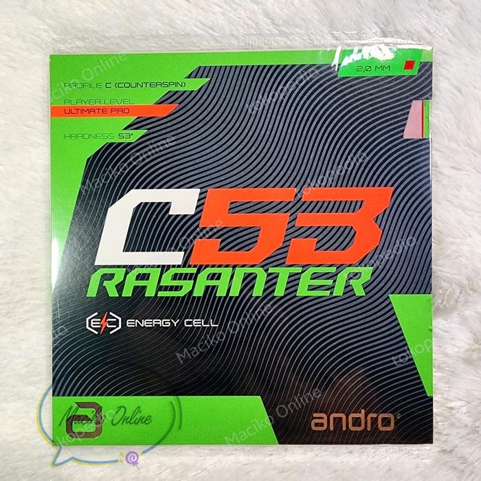 Andro Rasanter C53 2.0mm ~ Karet Pingpong Andro Rasanter C53 best seller