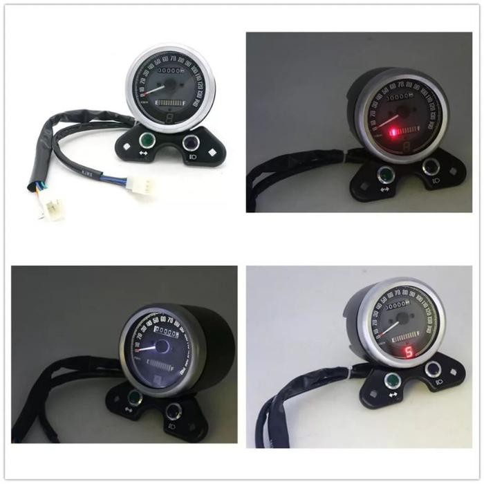 Speedometer Digital Bulat Koso Usb Universal Motor