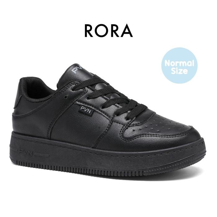 PVN Heejin Back to School Sepatu Sekolah Hitam Classic Sneakers Black 332