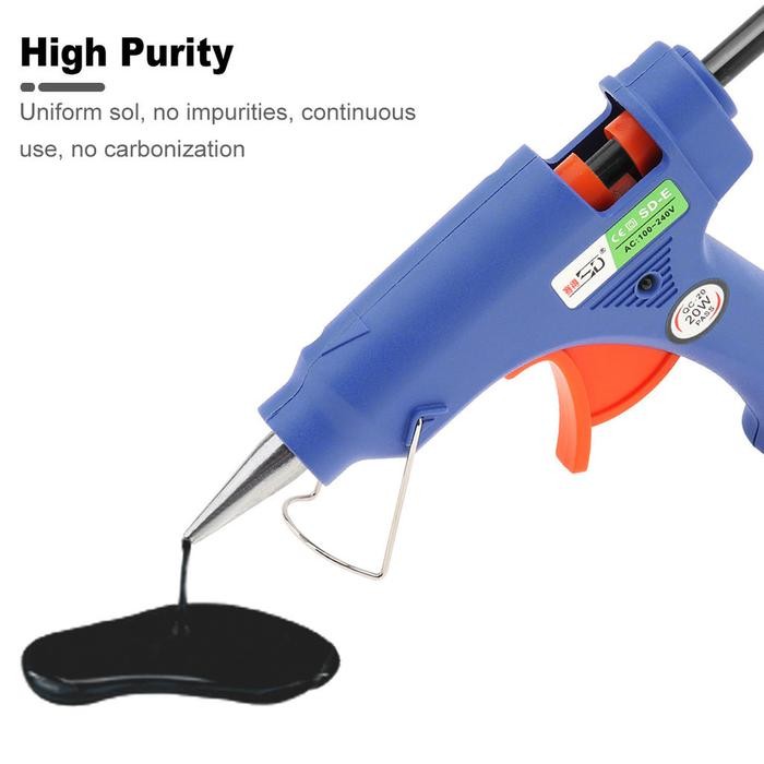 

100PCS/SET LEM BAKAR HITAM / REFILL LEM TEMBAK KECIL HITAM 20CM (7MM) / REFILL GLUE GUN / GLUE STICK