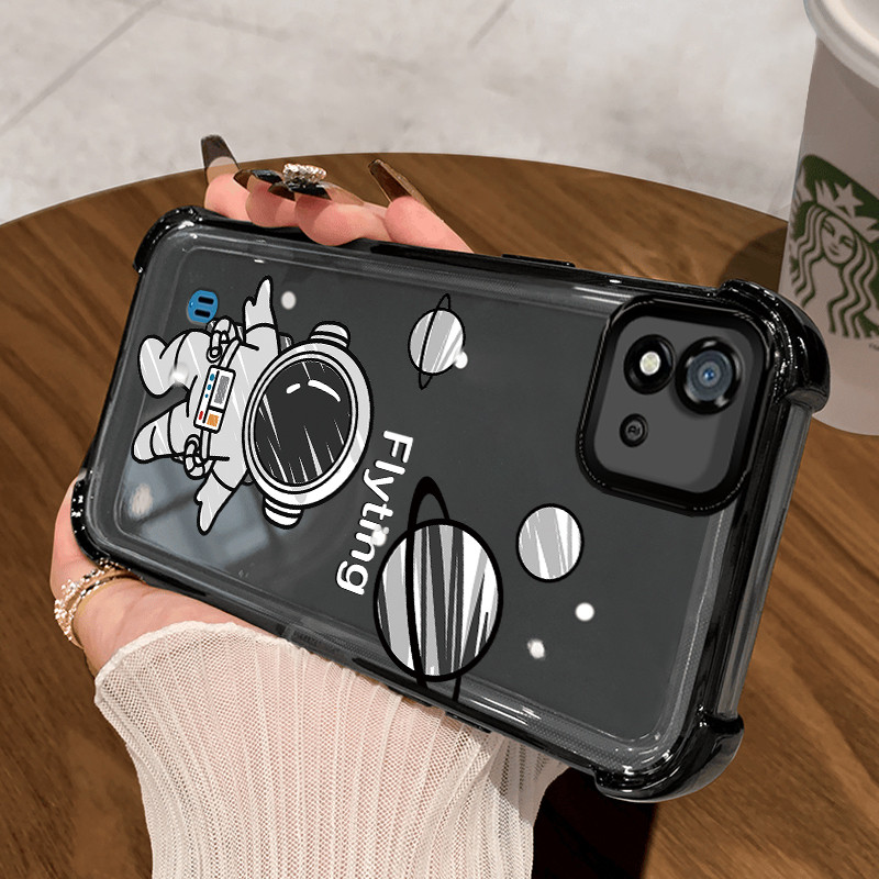 Casing Hp untuk Realme C20 C20A C11 2021 C11 2020 Narzo 50i Case Astronot NASA Kasing telepon jatuh 