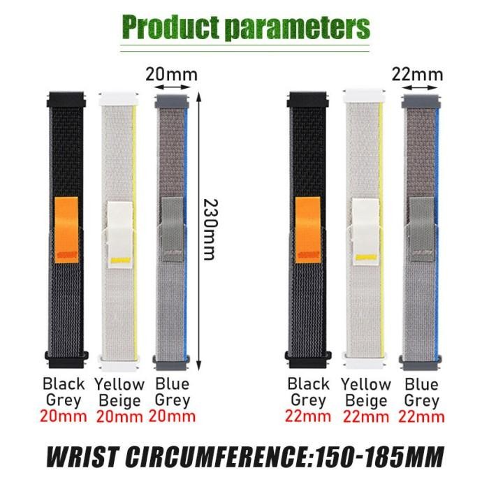 Strap Trail Loop 20mm 22mm Tali Strap Jam Tangan Nylon Quick Release