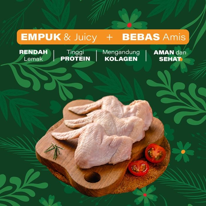 

Pilihan- Sayap Parting Ayam Negeri Organik Probiotik Natural Poultry