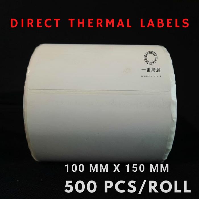 

Pilihan- Label Print Thermal - Kertas Thermal Label Resi Barcode - 100X150X500