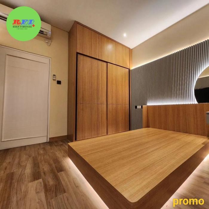 paket kamar tidur, kamar set minimalis, set kamar tidur, bedroom set - lemari pakaian dipan meja