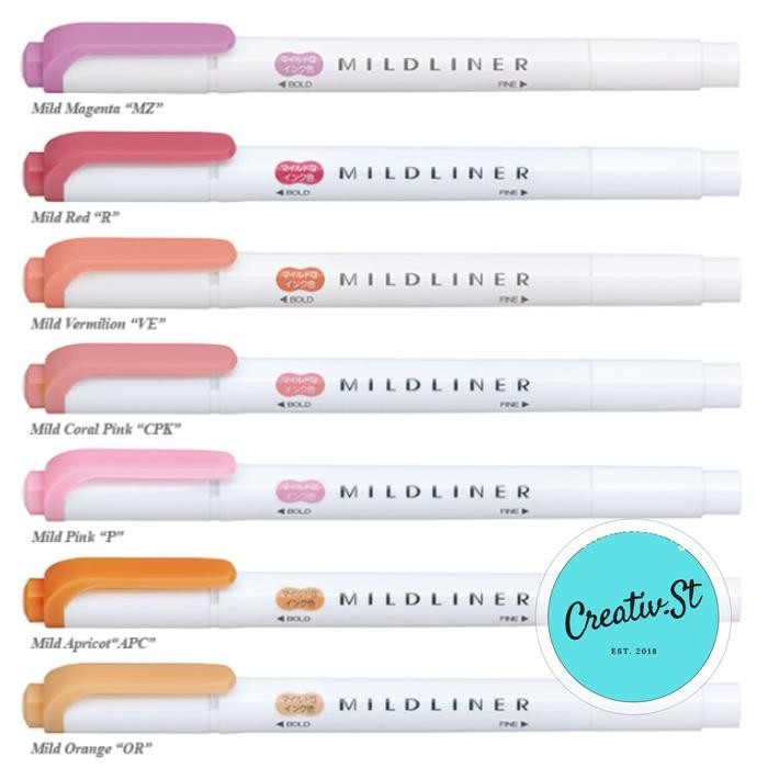 

Zebra Mildliner Penanda Halaman 2 Sisi Warna Pastel Highlighter Double Sided