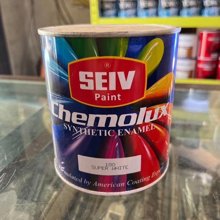 Jual Rugi Seiv Cat Minyak Kayu Besi / Putih Doff / 1 Liter