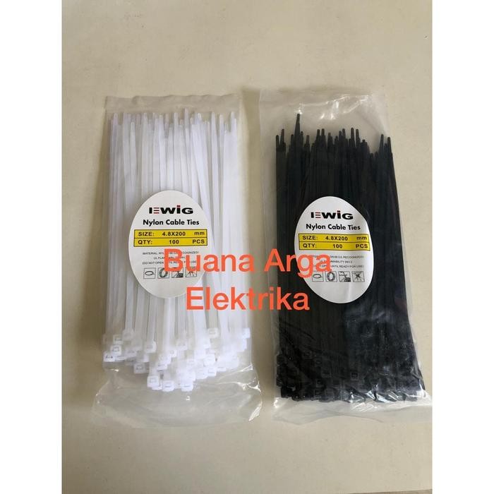 

Kabel Ties EWIG 200 x 4,8mm Cable Tie Kualitas Super panjang 20cm