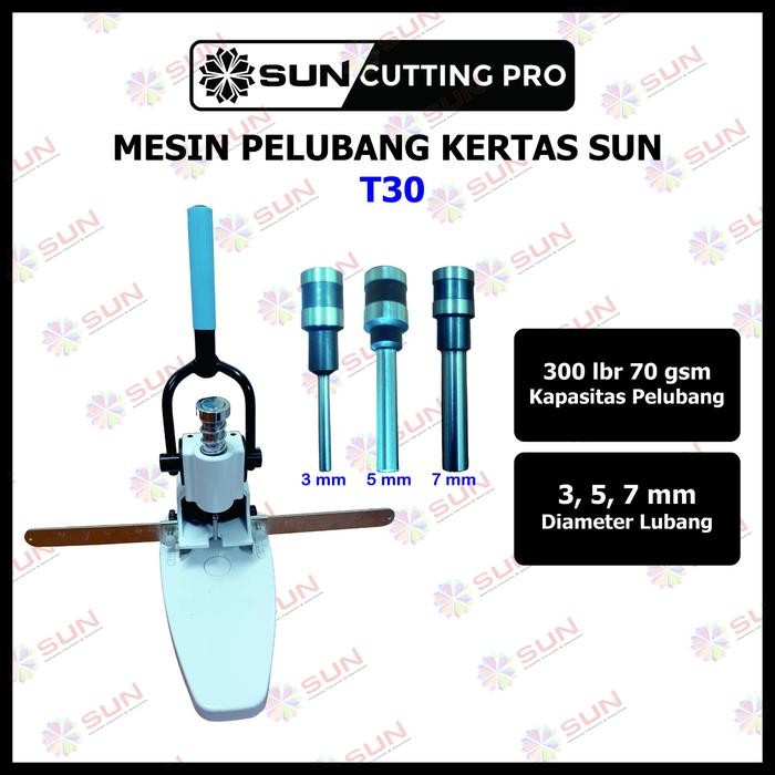 

MESIN PELUBANG KERTAS / SINGLE HOLE PUNCH T30