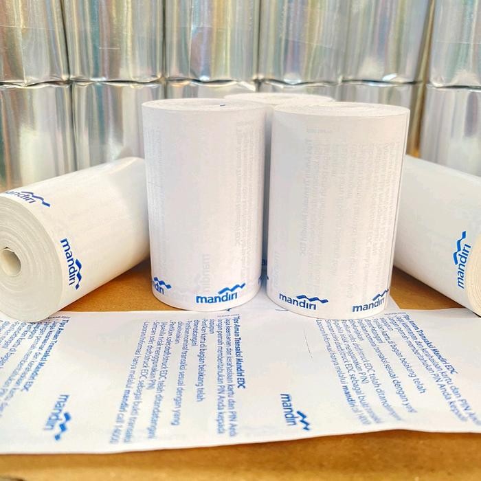

20 Roll Kertas Thermal Edc 57X40Mm Logo Mandiri