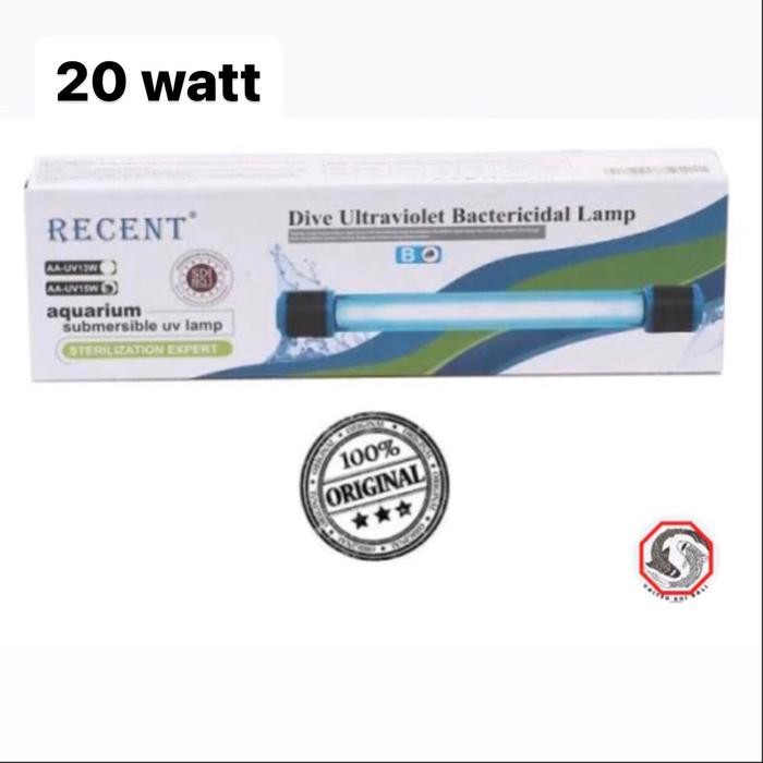 LAMPU UV KOLAM IKAN KOI DAN AQUARIUM RECENT UV-20 watt