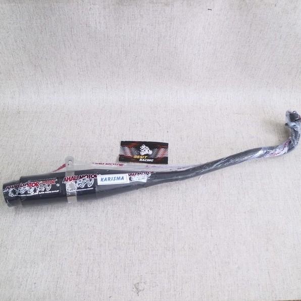 KNALPOT AHAU SUPRA X 125-BLADE-KARISMA ORI BLACK EDITION