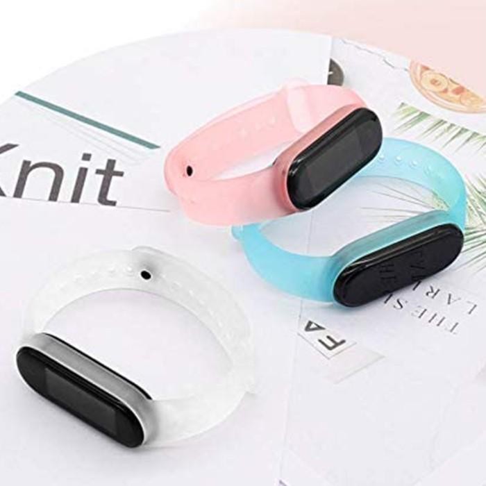 MIJOBS Transparan Strap for Mi Band 7 6 5 Silicone Tali Silikon MiBand