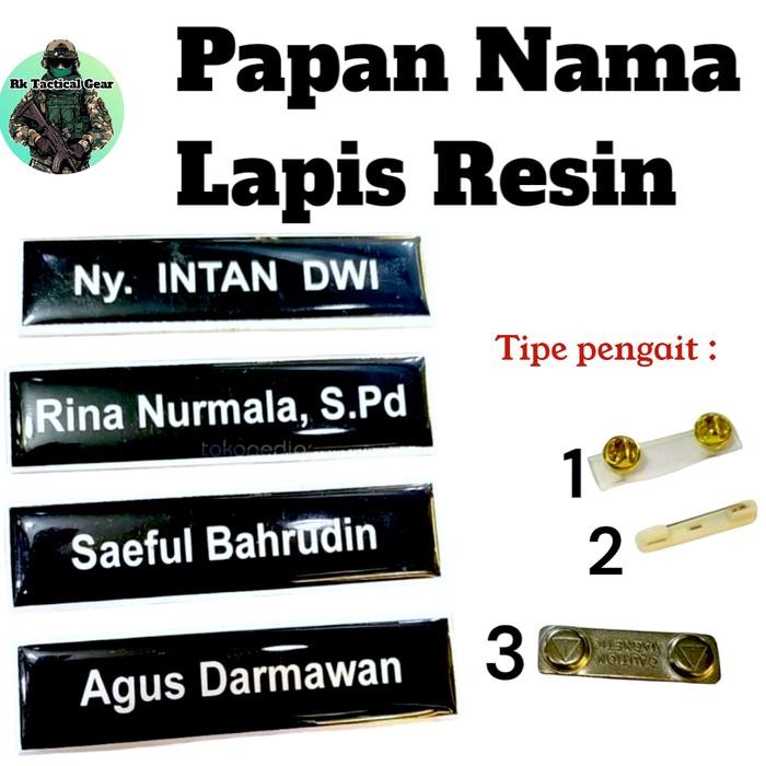 

DISKON Name tag / Papan nama / Nama Dada Peniti/Magnet/Paku Akrilik + Resin