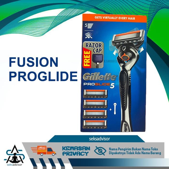 Pilihan- Gillette Fusion 5 Proglide Starter Pack. Fusion5 Alat Pisau Cukur