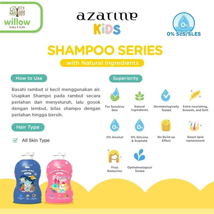 Terbaik Shampoo Anak - Azarine Kids Shampoo 300Ml 100% Ori