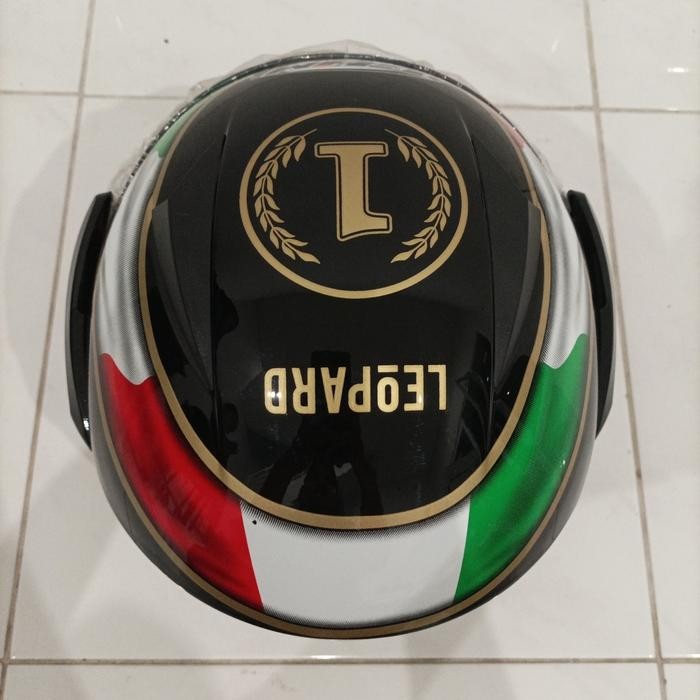 Pilihan- Helm Dewasa Ghm Vista Leopard Hitam Sni Kaca Pelangi Terlaris Termurah