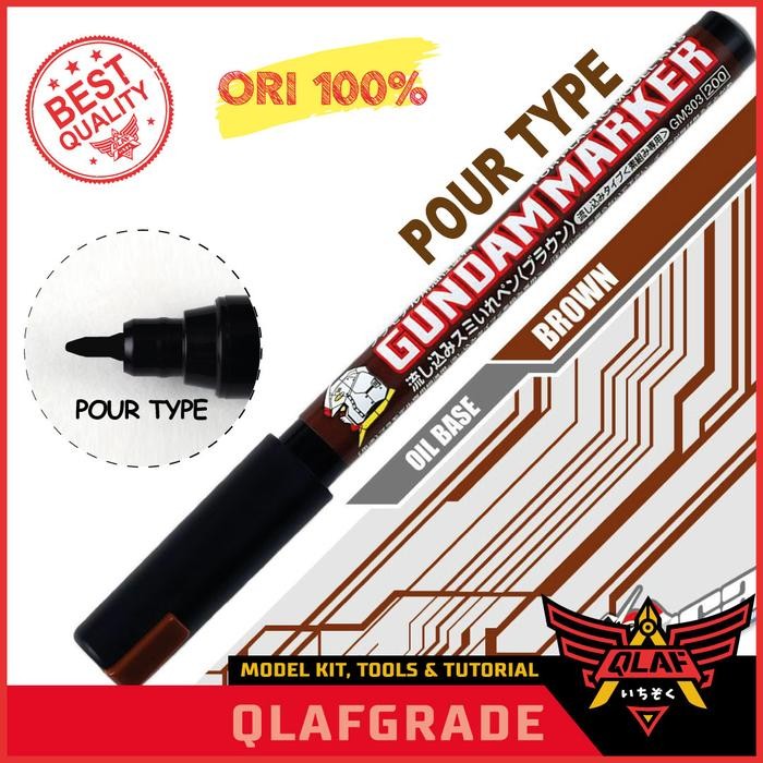 

Gundam Marker Pour Type BROWN - GM303P - Pen Lining Panel Lining