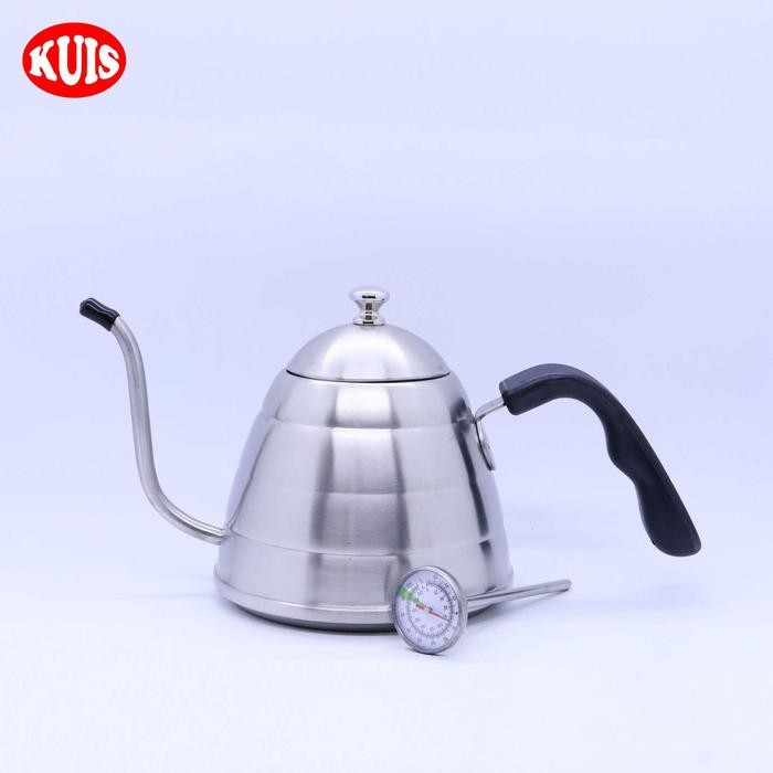 Teko Termos Air/Kopi/Teh Panas/Dingin Stainless Stee 900Ml 304 Stainless Steel Gooseneck Stovetop