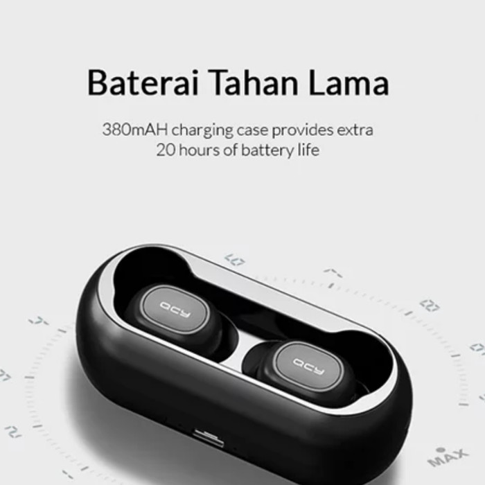 QCY sport bluetooth earphone T1 black