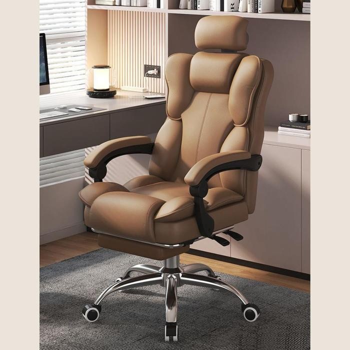 Kursi Kantor Kulit Direktur Kursi Kerja Bos Kursi Ergonomis Kursi Kantor Yang Dapat Disesuaikan