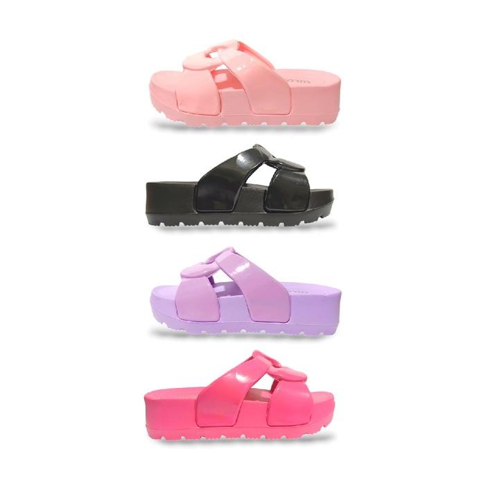 Pilihan- Sandal Fashio Hak Tinggi Anak Perempuan Terbaru Sandal Wedges Anak Kekinian Sandal
