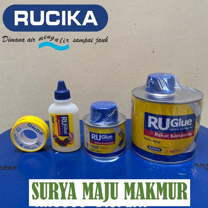 

LEM RUCIKA RUGLUE 400 g 100 g 60 g Truglue Pipa pralon PVC lem PEREKAT