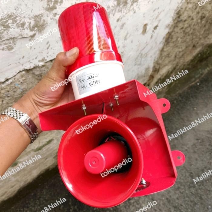 24 Volt Industrial Sound And Light Alarm Siren Waterproof/Dustproof