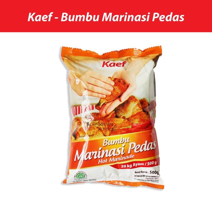 

Stok Baru Bumbu Marinasi Pedas Kaef 500 gram Instan Kaef Hot Marinade Marinasi Ayam Instan