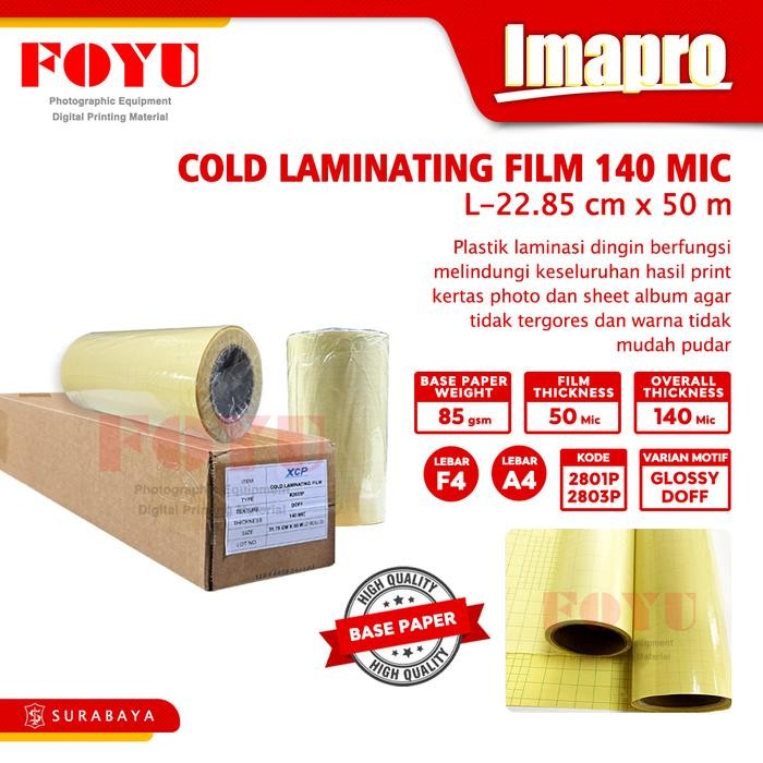 

Laminasi Laminating Dingin Cold Roll Gulungan Plastik Lem Stiker Album Kertas Foto Photo Paper 140