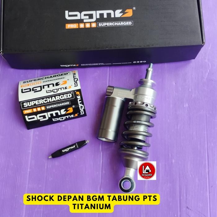 Shock Depan Tabung Bgm Titanium Grey Utk Smallframe Pts Dkk