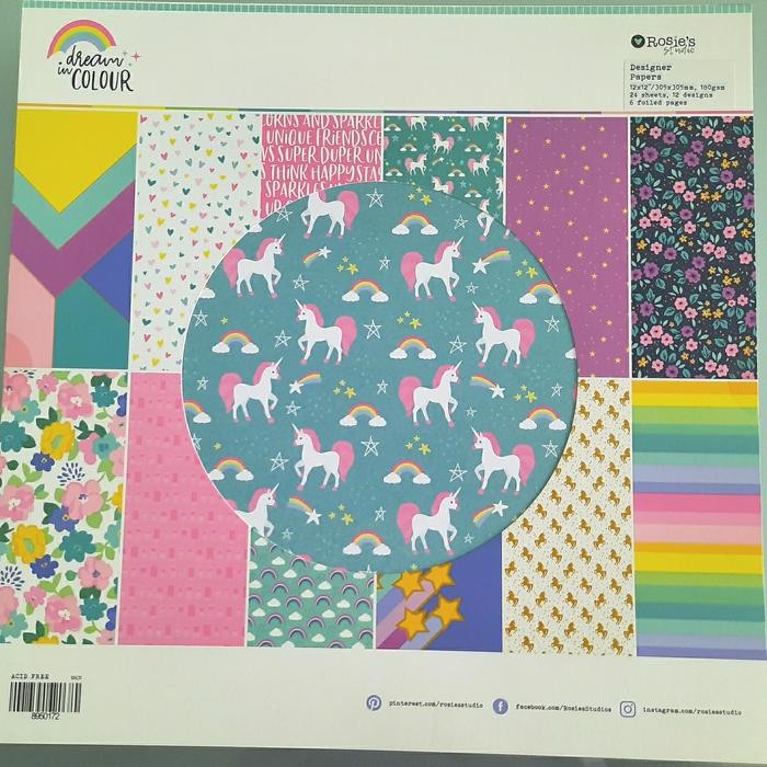 

Set Kertas Scrapbook 12"x12" Designer Papers by Rosie's Studio