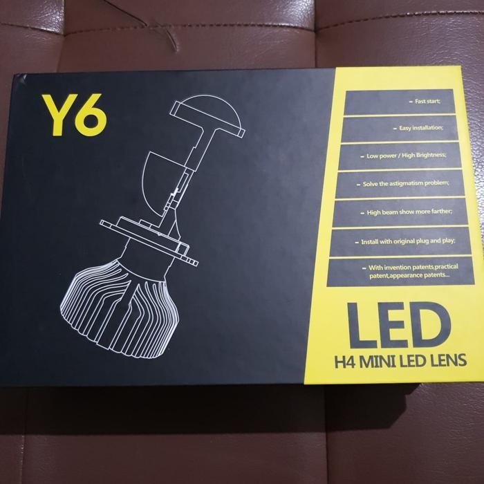 Pilihan- Led Y6 Black Projector H4 Perfect Cut Off