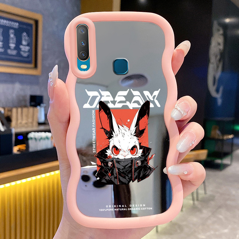 Casing Untuk VIVO Y12 Y12i Y15 Y17 Y3 Y3s 2020 Case Casing Beruang yang rusak Pola HP Cesing Macaron