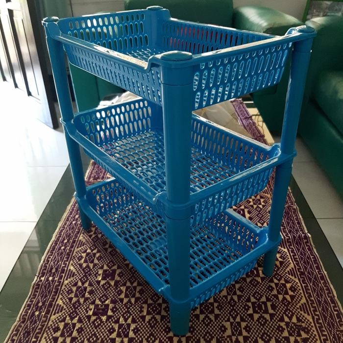 rak dokumen serbaguna kecil susun 3 plastik