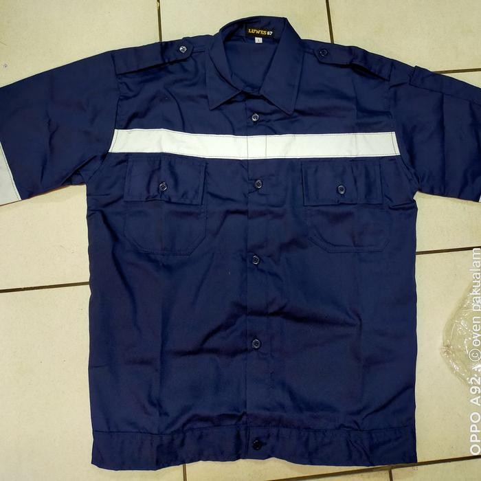 JUAL BAJU KERJA ATSAN SAFETY/SERAGAM KERJA SAFETY LENGAN PENDEK MURAH