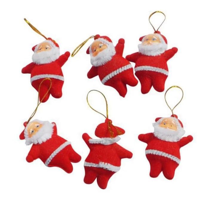 Dekorasi/Hiasan Pohon Natal Santa Kado Drum Biji Pinus Mini Hiasan Pohon Natal Lucu Merry Christmas