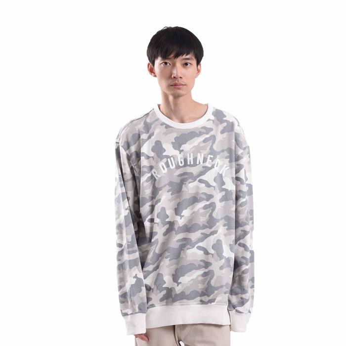 Roughneck SS271 Grey Camo Sig White Crewneck terlaris