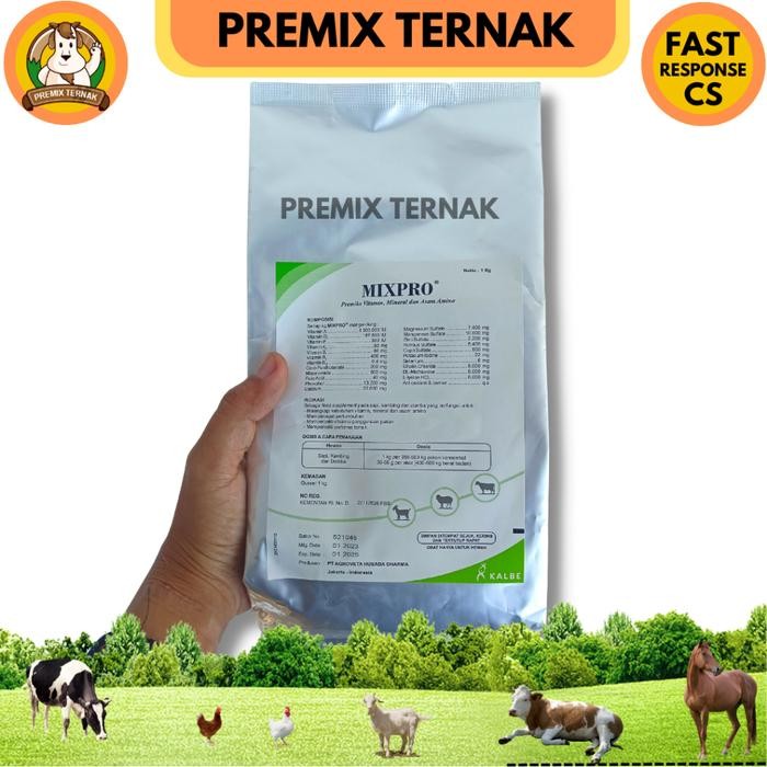 MIXPRO 1 DUS (12KG) - PREMIX PEMACU PERTUMBUHAN & PENGGEMUKAN SAPI