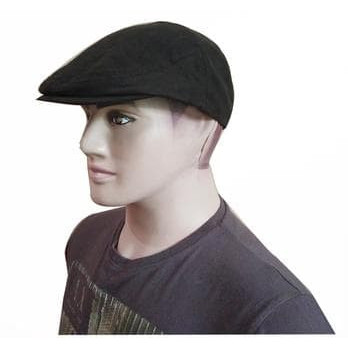 Topi Flat Cap /Pria Dan Wanita Topi beret Hitam