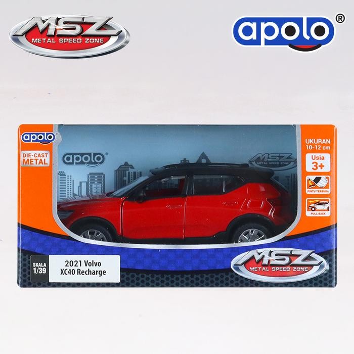 Apolo MSZ 1:43 2021 Volvo XC40 Recharge Merah